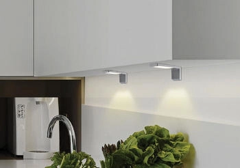 L&S Unterschrankleuchte Angle 2er SET LED Anbauleuchte mit Touchsensor inkl. Konverter