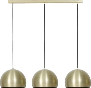 Light & Living Pendelleuchte Goldgelb matt Schwarz Metall 120 x 150 cm 3-flammig (2908818)