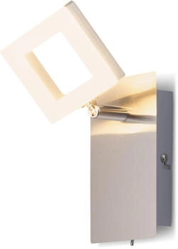 casa NOVA LED Wandleuchte REAL, 1-flammig, B 8 x H 17 cm, Aluminium, Acryl, Dimmfunktion, LED fest integriert, Warmweiß