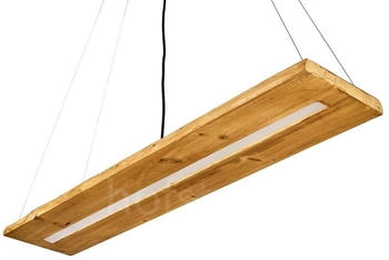 Hofstein Volano »Volano« dimmbare aus Holz/Metall in Braun/Dunkelgrau
