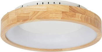 Lucande LED-Deckenleuchte Samvel, Ø 40 cm, Holz (10030136)