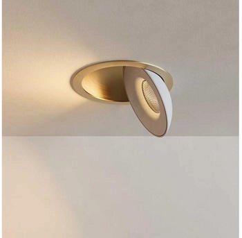 s'luce s.luce LED Deckenstrahler Santa Neo schwenkbar & dimmbar Gold, Weiß, Warmweiß, Gold/Weiß