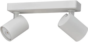 Oktaplex Oktaplex Bora Spotbalken inkl. GU10 Leuchtmittel 2700K Warmweiß Schwenkbar Aluminium 2-flammig Weiß (17175.27K)