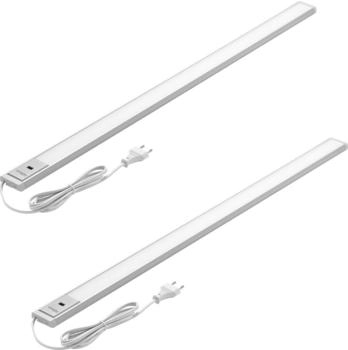 Oktaplex 2er Set Oktaplex Aluminium Unterbauleuchte dimmbar mit Sensor 90cm K&uuml;chenlicht warmwei&szlig; (17184.3K)