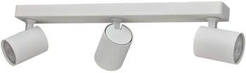Oktaplex Oktaplex Bora Deckenstrahler inkl. GU10 LED Leuchtmittel 400lm 4000K warmwei&szlig; 4,8W 230V Spotbalken 3-flammig schwenkbar wei&szlig; (17178.4K)