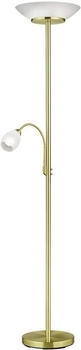 lightling Deckenfluter Klaus, ohne Leuchtmittel, klassischer Deckenstrahler mit Leselampe, messing (SL400602M)
