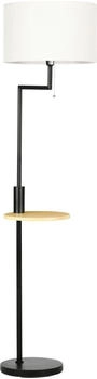 HomCom Stehlampe Stehleuchte mit Ablage USB-Anschluss, Wei&szlig; 40 x 40 x 168 cm (B31-333)