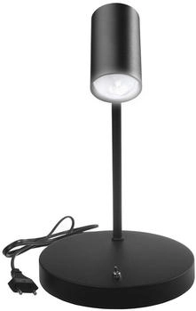 Maclean Schreibtischlampe Tischleuchte Verstellbare Schwarz / 7W / LED / IP20 (MCE370 B+MCE437 NW)