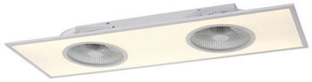 Licht-Erlebnisse Deckenleuchte FARLIS, LED fest integriert, LED Dimmer Weiß eckig 2700-5000 K warmweiß 3100 lm Modern, Energieeffizienzklasse E (März 2021) (LE125912)