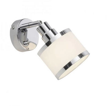 Licht-Erlebnisse Wandstrahler Metall in Chrom Weiß Wohnzimmer Schlafzimmer Flur B:17 cm E14 verstellbar gemütlich blendarme Wandleuchte Modern FAYLEN (LE125734)