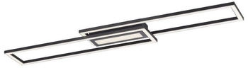 Licht-Erlebnisse LED Deckenlampe Metall Schwarz Wohnzimmer Flur Küche L:95 cm 3000 K warmweiß 5700 lm 45 W stilvoll dimmbare Deckenleuchte Büro BLYNEN (LE125787)