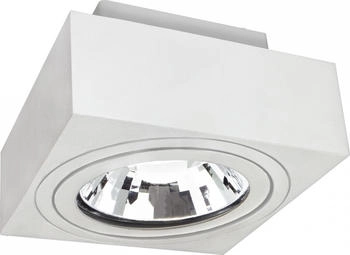 SpectrumLED LED Mirora GU10 AR111 schwenkbar weiß Deckenleuchte max. 250V IP20 max. 35W eckig (SLIP005047)
