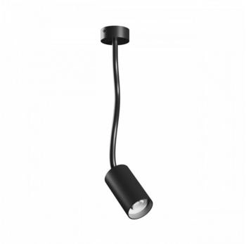 SpectrumLED LED Deckenleuchte VARIOSA FLEXI GU10 flex arm IP20 Innenleuchte rund schwarz max. 10W (SLIP006026)