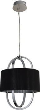Searchlight LED Pendelleuchte, LED-Leuchtmittel fest verbaut, Warmweiß, Hängelampe Esstischleuchte Pendellampe chrom LED (129733)
