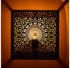 Marrakesch Orient & Mediterran Interior 2er Set Marrakesch Orientalische Lampe Wandleuchte aus Metall Wandlampe Leuchte Yakin Gold Antik 27cm als Wanddeko (Gold Antik, 2 Stück) (am-22-10212)