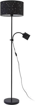 Lindby Stehlampe 'Melanie' (Modern) in Schwarz aus Metall (2 flammig, E27) - Tex (10034295)