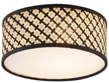 QAZQA Deckenleuchte Tremmo, ohne Leuchtmittel, E27, Naturel, Orientalisch, Bamboo, 1-flammig (108602)