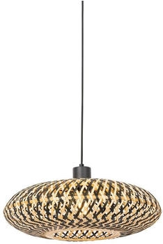 QAZQA Orientalische Hängelampe schwarzer Bambus 40 cm - Ostrava