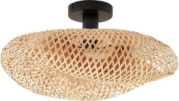 Lindby Deckenlampe 'Eleane' (Landhaus, Vintage, Rustikal) aus Holz (1 flammig, E (10030645)