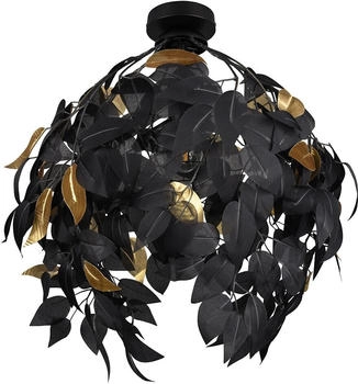RL Deckenlampe Deckenleuchte gold Blattdesign schwarz [EEK: Nicht bewertet] (136047)