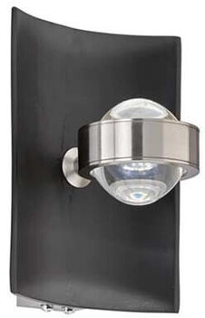 Fischer & Honsel Wandleuchte Schlafzimmerleuchte LED RGB Farbwechsler Dimmbar Schwarz Metall