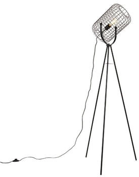 QAZQA Industrielle Stehlampe Stativ Stahl schwarz - Bliss Vefa