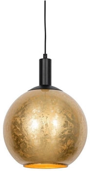 QAZQA Design-Hängelampe schwarz mit goldenem Glas - Bert (106774)