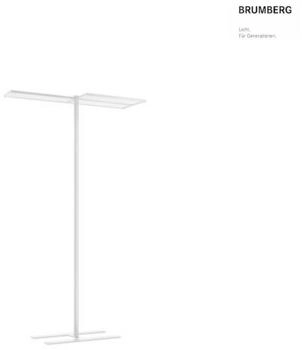 Brumberg LED Stehleuchte MELODY, IP20, 180W, 4000K, 22800lm, mit Bewegungsmelder, mit Schalter, App, weiß (77413174AI)
