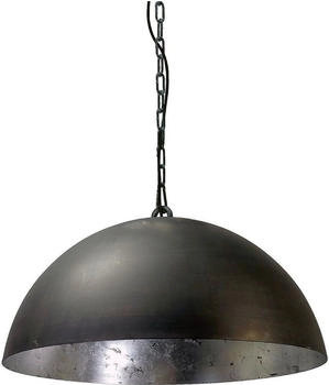 Masterlight Pendelleuchte Larino 1-flammig Stahl Schwarz-Blattsilber Ø50cm [EEK: A+++]