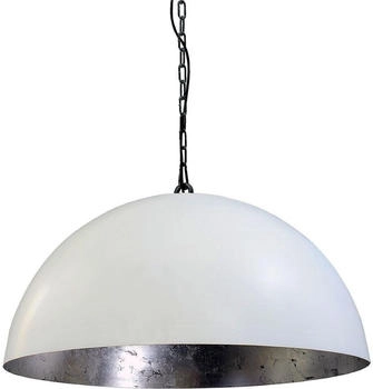 Masterlight Pendelleuchte Larino 1-flammig Stahl Weiß-Blattsilber Ø80cm [EEK: A+++]