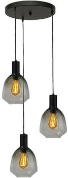 Masterlight Pendelleuchte Porto 3-flammig Glas Grün-Transparent Ø45cm [EEK: A+++]