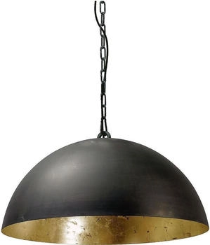 Masterlight Pendelleuchte Larino 1-flammig Stahl Schwarz-Blattgold Ø50cm [EEK: A+++]