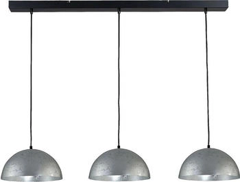 Masterlight Pendelleuchte Larino G&S 3-flammig Stahl Blattsilber 100x30cm [EEK: A+++]