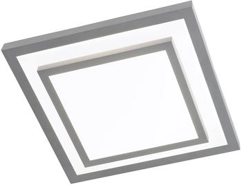 casa NOVA CLIPPER LED-Deckenleuchte Deckenlampe Dimmbar Grau Weiß 41 x 41 cm (FIR-024Y-A)
