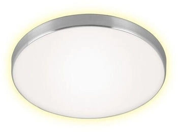Briloner Leuchten Deckenleuchte 3443-119, LED fest , - -Warmwei&szlig;, Deckenlampe Backlighteffekt 12W 3000K &Oslash;28,5cm