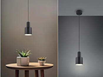 Trio Leuchten Pendelleuchte Agudo 319400132, Metall Schwarz