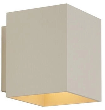 QAZQA Moderne Wandleuchte Beige G9 Quadratisch - Sola I Wohnzimmer I Schlafzimmer - Aluminium Quadratisch - LED geeignet G9 (108447)