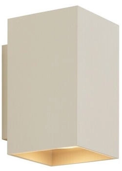 QAZQA Moderne Wandleuchte Beige GU10 50 mm quadratisch 2-flammig - Sandy (108446)