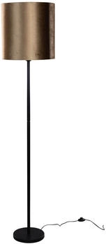 QAZQA Stehleuchte Schwarz mit Samtschirm Bronze 40cm - Simplo (109205)