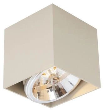 QAZQA Moderne Wandleuchte Beige G9 schwenkbar - Box I Wohnzimmer I Schlafzimmer - Aluminium Quadratisch - LED geeignet G9 (108433)