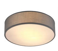 Monzana - Deckenlampe Stoff 30 Cm Rund 1 Flammig E27 Deckenleuchte Stoffdeckenleuchte