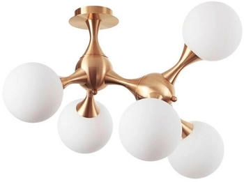 IDEAL LUX Deckenleuchte Nodi Alu, Eisen, Stahl & Metall Gold Messing (241050)