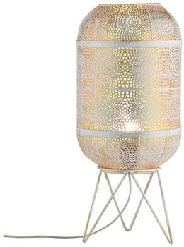 Marrakesch Orient & Mediterran Interior Nachttischlampe Tischlampe Nachttischlampe Lampe Stehlampe Wohnzimmer Tischleuchte, ohne Leuchtmittel, Weiss (isd-3001)