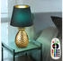 Trio RGB LED Textil Tisch Lampe Ananas Keramik Leuchte [EEK: F]