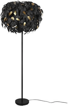 RL Stehleuchte Stehlampe Blätterdesign schwarz [EEK: Nicht bewertet] (137013)
