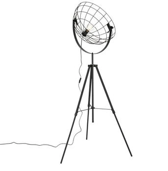 QAZQA Industrielle Stativ-Stehleuchte schwarz 50 cm verstellbar - Hanze