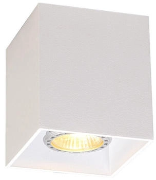 QAZQA Modern Modernes Spot weiß - Qubo 1 I Wohnzimmer I Schlafzimmer - Aluminium Würfel I Quadratisch - LED geeignet GU10 (90442)