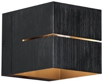 QAZQA Moderne Wandlampe aus Metall dunkelgrau mit Lichteffekt - Transfer (108654)