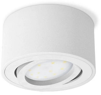SSC-LUXon LED Aufbaustrahler CELI-1WM Decken Aufbauleuchte flach & schwenkbar in weiss mit LED, Neutralwei&szlig;, Energieeffizienzklasse E (M&auml;rz 2021) (2455)