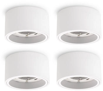 SSC-LUXon Aufbauleuchte CELI-X Aufbaustrahler rund weiss matt (6835)